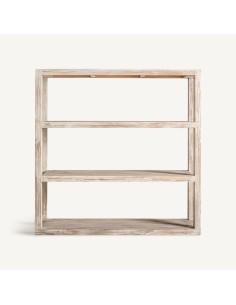 Estantería de Olmo Reciclado Blanco – Estilo Colonial...