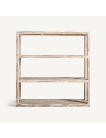 Estantería de Olmo Reciclado Blanco – Estilo Colonial Vintage de Vical Home