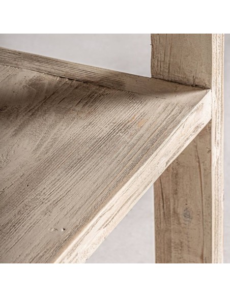 Estantería de Olmo Reciclado Blanco – Estilo Colonial Vintage de Vical Home