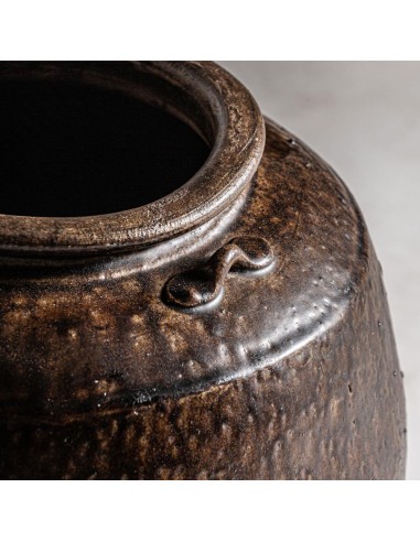 Jarrón Clark de Cerámica Marrón – Estética...