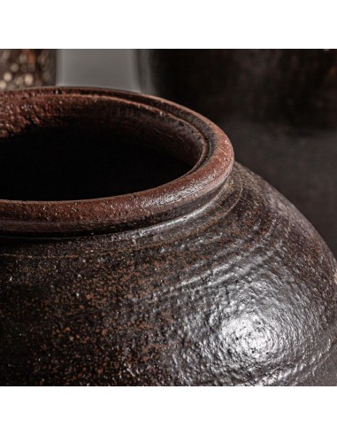 Jarrón Clark de Cerámica Marrón – Estética...