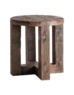 Mesa Auxiliar de Madera Recuperada Marrón Vical Home –...