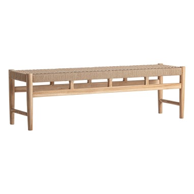 Banco Caen de Madera de Teka Marrón 150 cm...