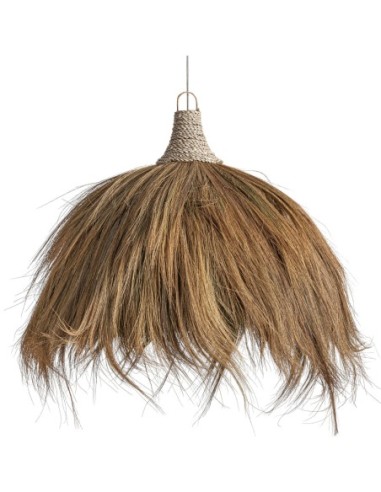 Lámpara de colgar en fibra natural marrón Vical...