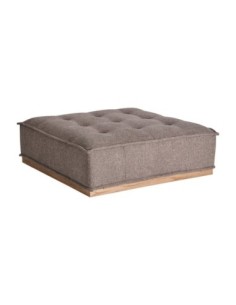 Puff marrón Vical Home en poliéster y madera de pino –... 2