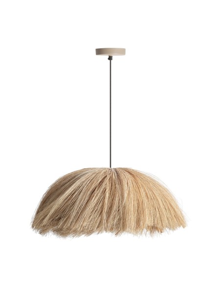 Lámpara Colgante de Hierba Marina y Hierro Marrón Claro - Vical Home