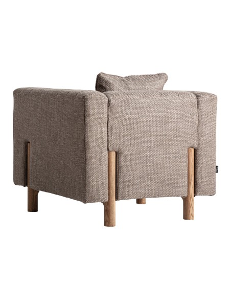 Sillón Carlton de estilo colonial beige Vical Home