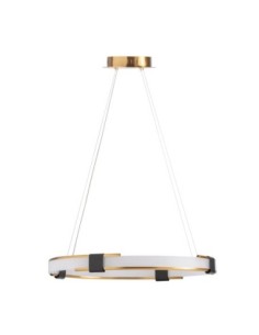 Lámpara de Colgar Blanca con Detalles Dorados y Negros –... 2