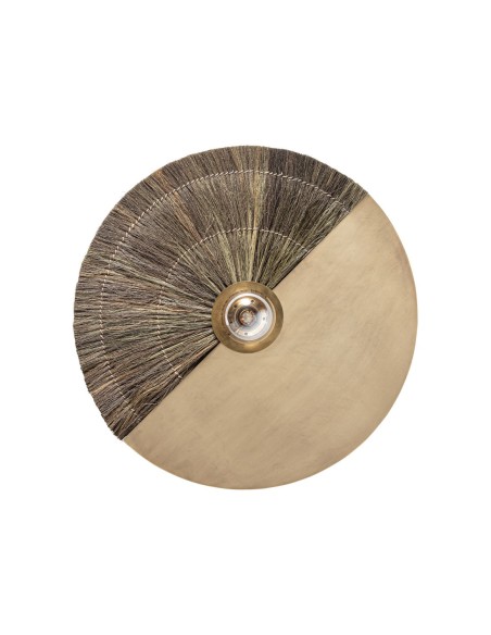 Aplique Helkie VICAL Home en Latón Dorado y Hierro – Diseño Semicircular 61 cm