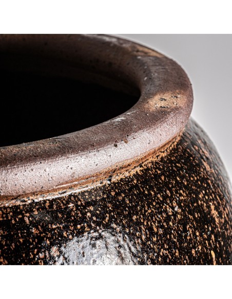 ánfora surtido anquelina de cerámica en tonos marrones - Estilo colonial