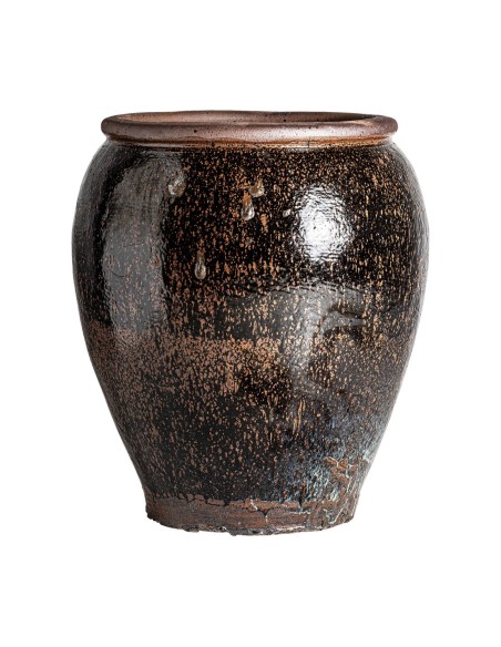 ánfora surtido anquelina de cerámica en tonos marrones - Estilo colonial