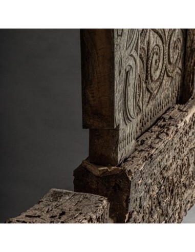 Panel decorativo Oriental Marrón de Madera...