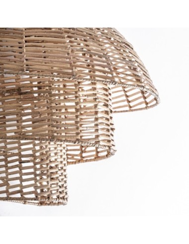 Aplique Plissé VICAL Home – Ratán marrón estilo...