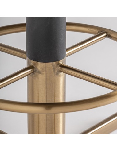 Mesa Bar Art Decó de Acero y Mármol Sintético –...