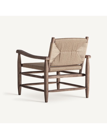 Sillón Driedorf de Estilo Clásico en Madera y Cuerda – Vical Home