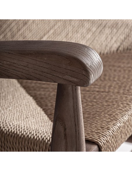 Sillón Driedorf de Estilo Clásico en Madera y Cuerda – Vical Home