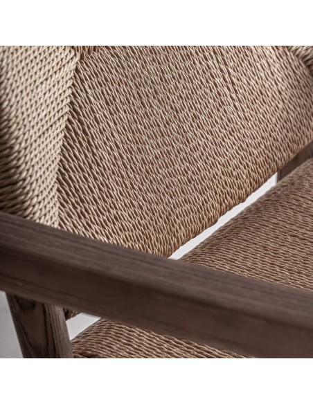 Sillón Driedorf de Estilo Clásico en Madera y Cuerda – Vical Home