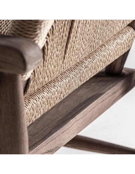 Sillón Driedorf de Estilo Clásico en Madera y Cuerda – Vical Home