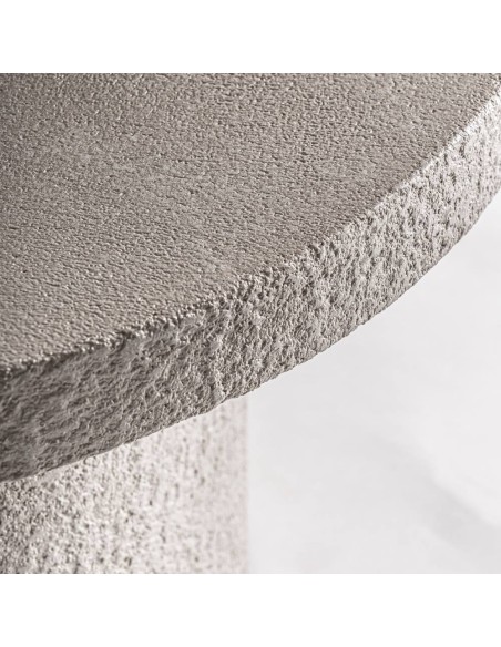 Mesa de Centro Banfe en Cemento Blanco Roto – Vical Home (48×48×56 cm)