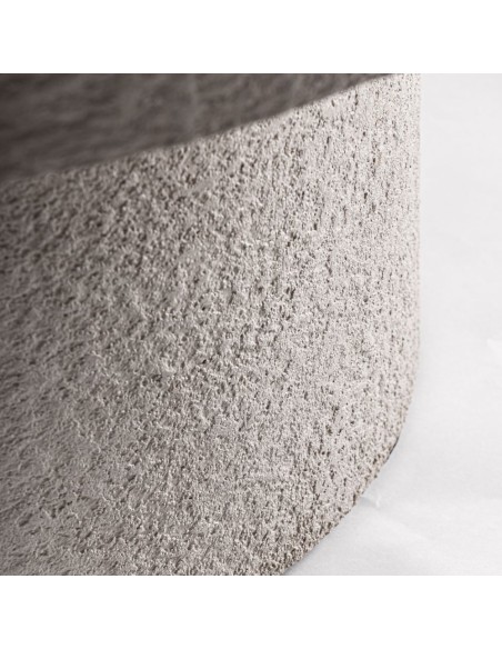 Mesa de Centro Banfe en Cemento Blanco Roto – Vical Home (48×48×56 cm)