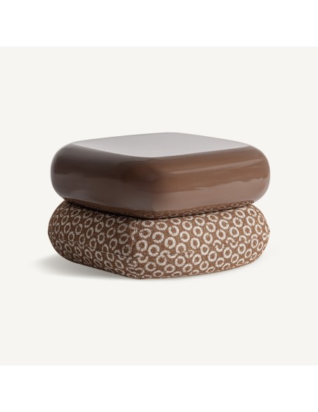 Reposapiés Wallau Marrón Estampado – Vical Home (57×57×36 cm)