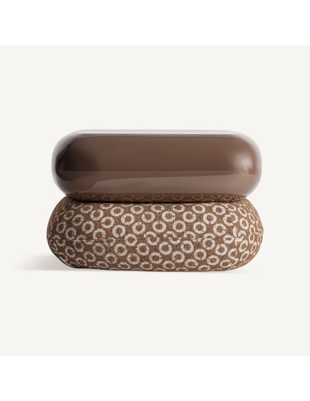 Reposapiés Wallau Marrón Estampado – Vical Home (57×57×36 cm)