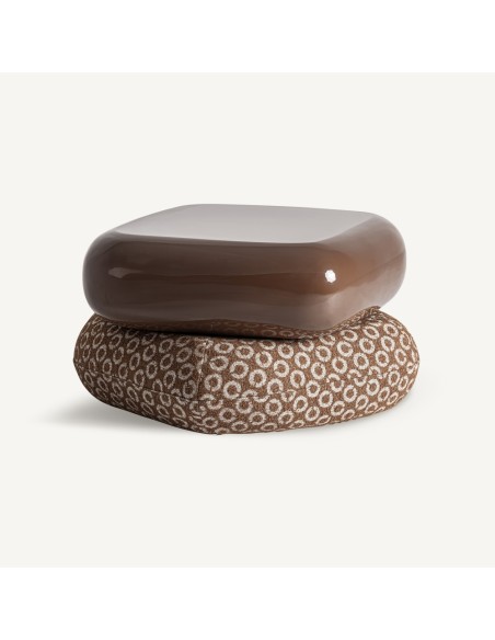 Reposapiés Wallau Marrón Estampado – Vical Home (57×57×36 cm)