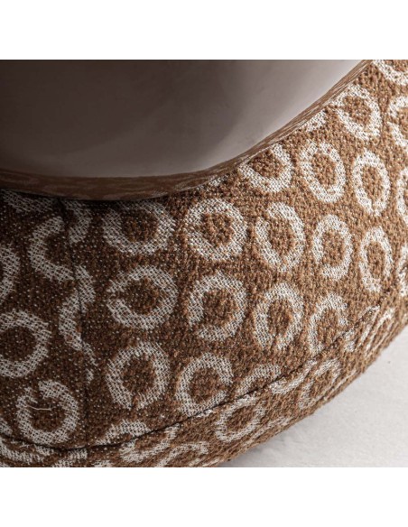 Reposapiés Wallau Marrón Estampado – Vical Home (57×57×36 cm)