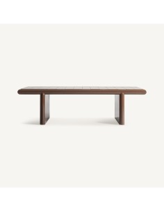 Mesa de Centro Kurten Marrón – Vical Home (146×66×41 cm)