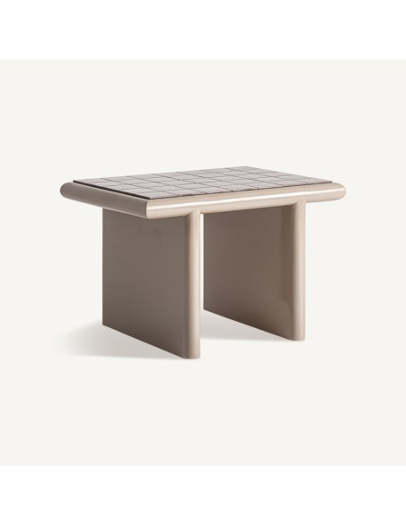 Mesa de Centro Kurten Beige – Vical Home (76×55×50 cm)