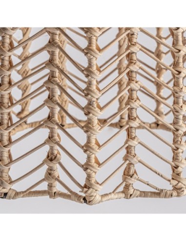 Lámpara de colgar plissé rattan