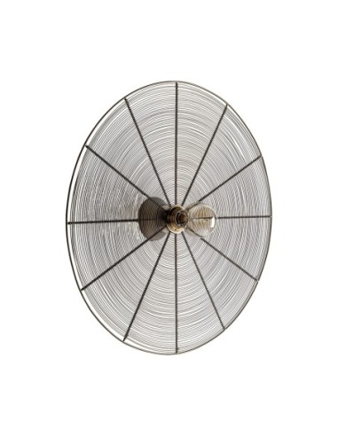 Aplique Redondo Colonial en Hierro Dorado...