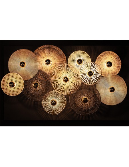 Aplique Redondo Colonial en Hierro Dorado Envejecido – Vical Home