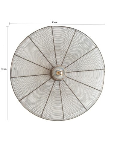 Aplique Redondo Colonial en Hierro Dorado...