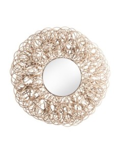 Espejo Redondo de Ratán Marrón – VICAL Home