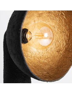 Lámpara de Pie Lierop Negra de Vical Home con Acabado Dorado 2