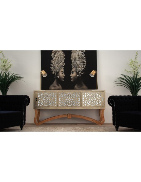 Lienzo caras balinesas