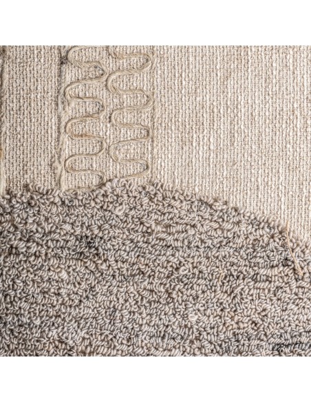 Cuadro Urzuri en yute y algodón con marco de madera de mango – Vical Home | 120x4x150 cm