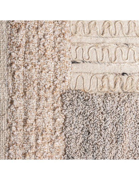 Cuadro Urzuri en yute y algodón con marco de madera de mango – Vical Home | 120x4x150 cm