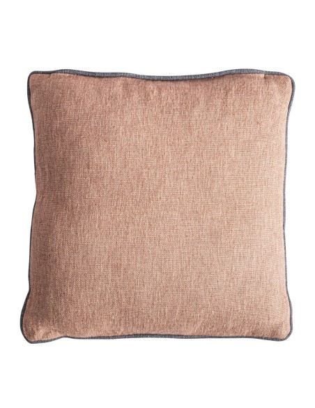 Cojín Saoia en lino marrón con fibra natural – Vical Home | 45x20x45 cm