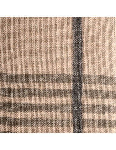 Cojín Nagore en yute beige y fibra natural...