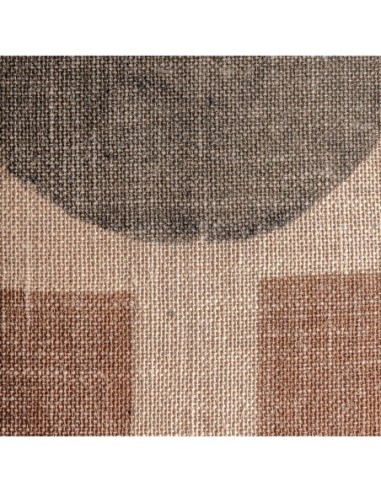 Cojín Amun de yute beige con fibra natural...