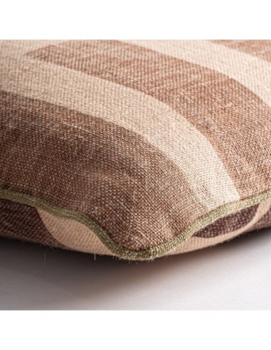 Cojín Amun de yute beige con fibra natural...