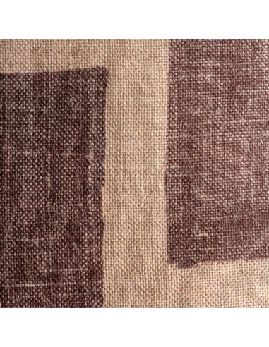 Cojín Amun de yute beige con fibra natural...
