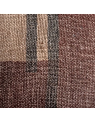 Cojín Anzaty de yute beige con fibra natural en...