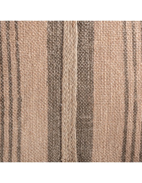 Cojín Calisto de yute beige con fibra natural verde – Vical Home | 45x20x45 cm