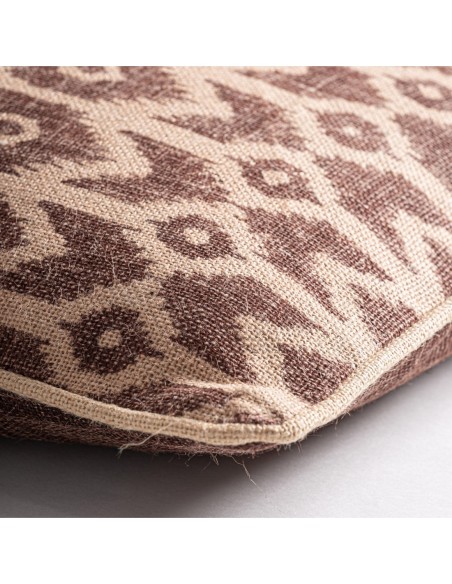 Cojín Tacio de yute beige y tonos neutros – Vical Home | 60x40 cm