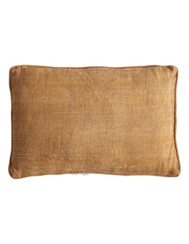 Cojín Osiris de yute beige y fibra natural ocre...