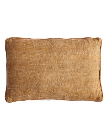 Cojín Osiris de yute beige y fibra natural ocre – Vical Home | 60x40 cm