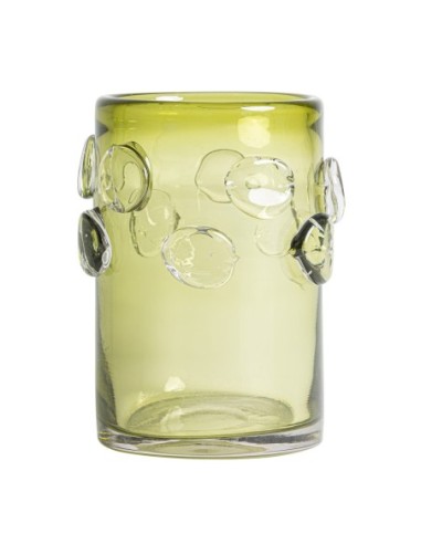 Jarrón Kio de Vidrio Verde Traslúcido – Vical Home